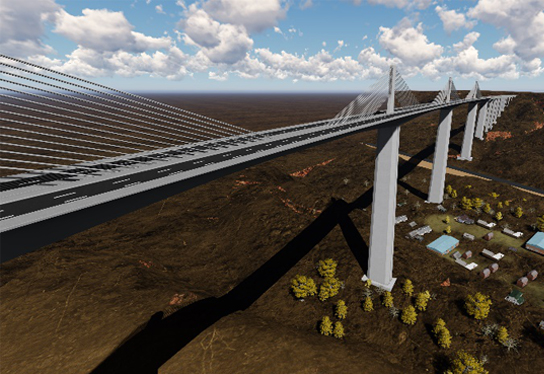 陜西合銅高速公路矮塔斜拉橋項目